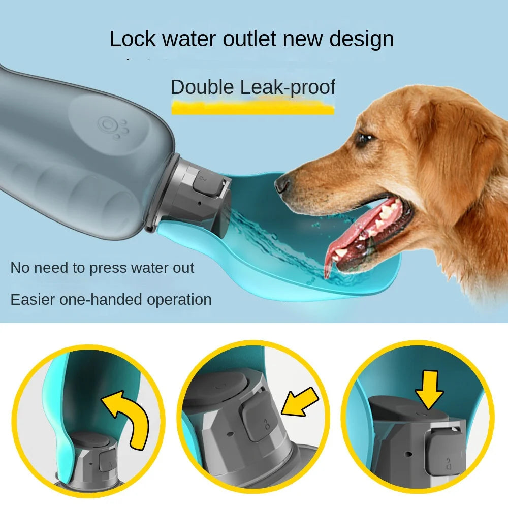 Pet Portable Water Bottle (Flip Cap Design)