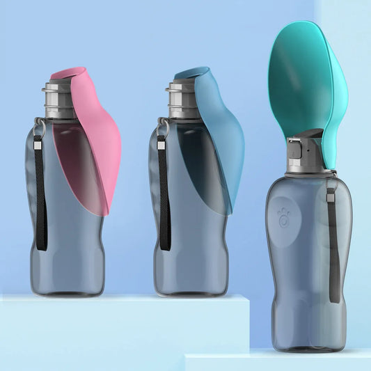 Pet Portable Water Bottle (Flip Cap Design)