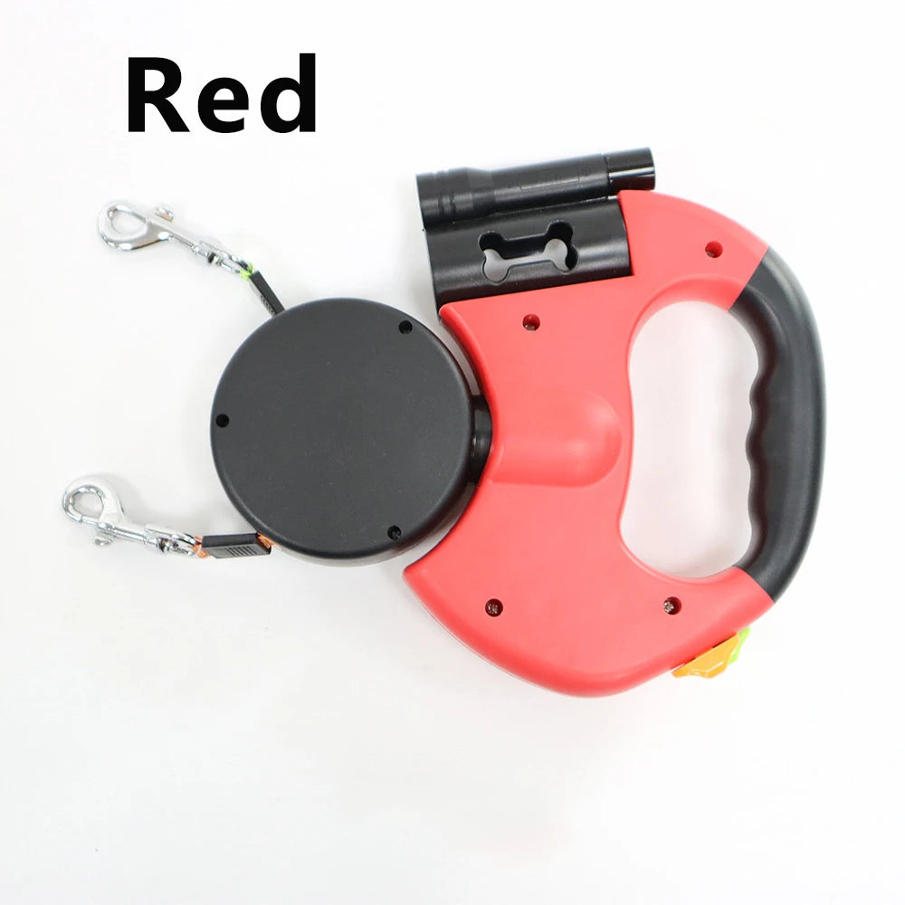 3 in 1 Retractable Dual Pet Leash