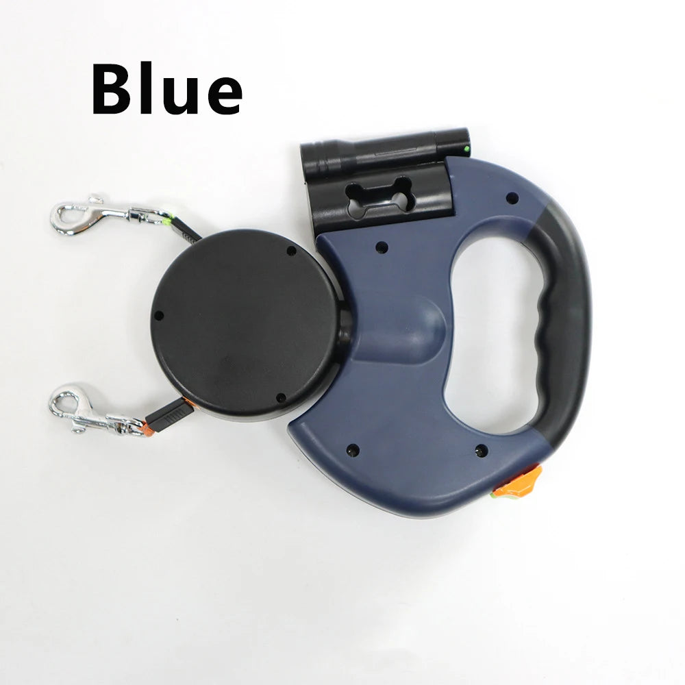 3 in 1 Retractable Dual Pet Leash