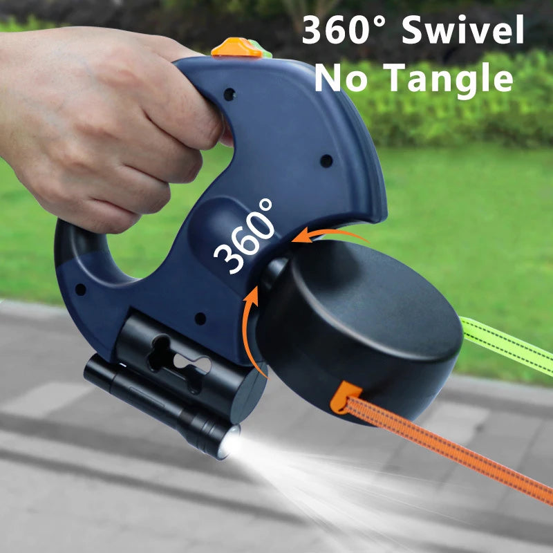 3 in 1 Retractable Dual Pet Leash
