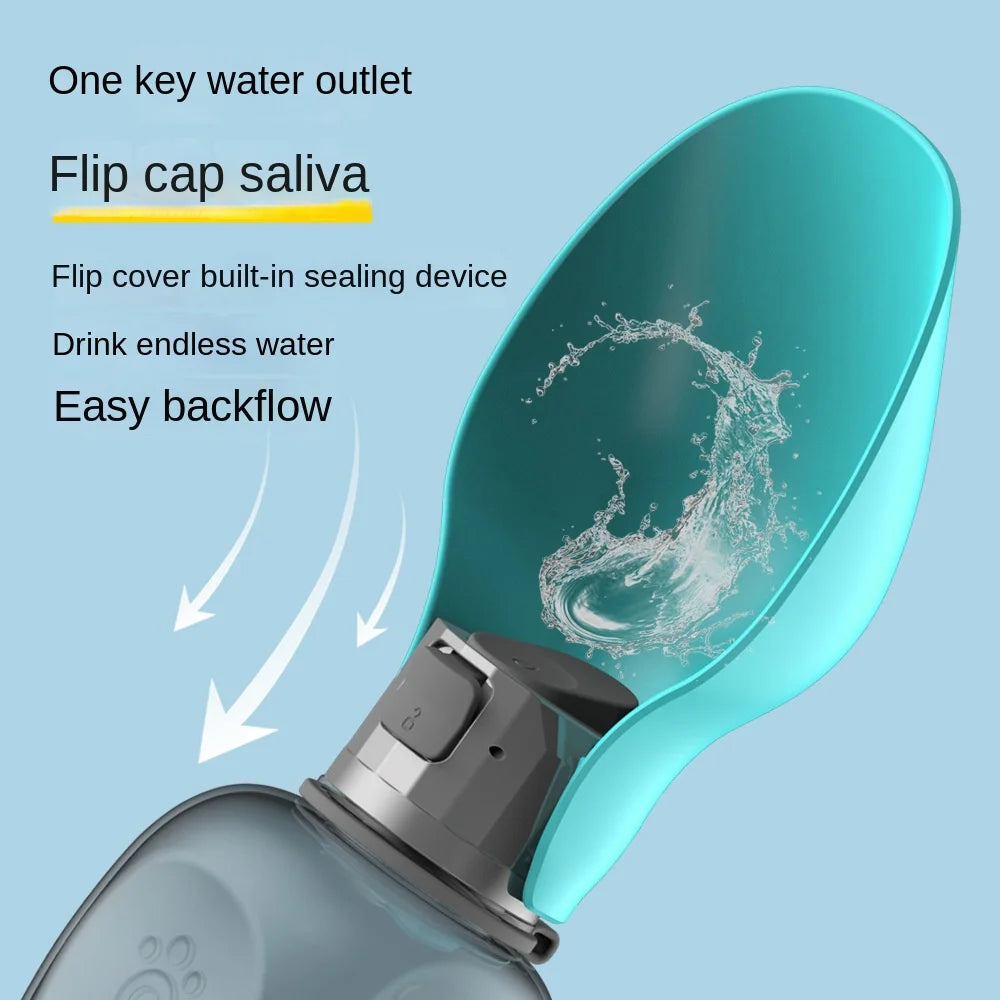 Pet Portable Water Bottle (Flip Cap Design)
