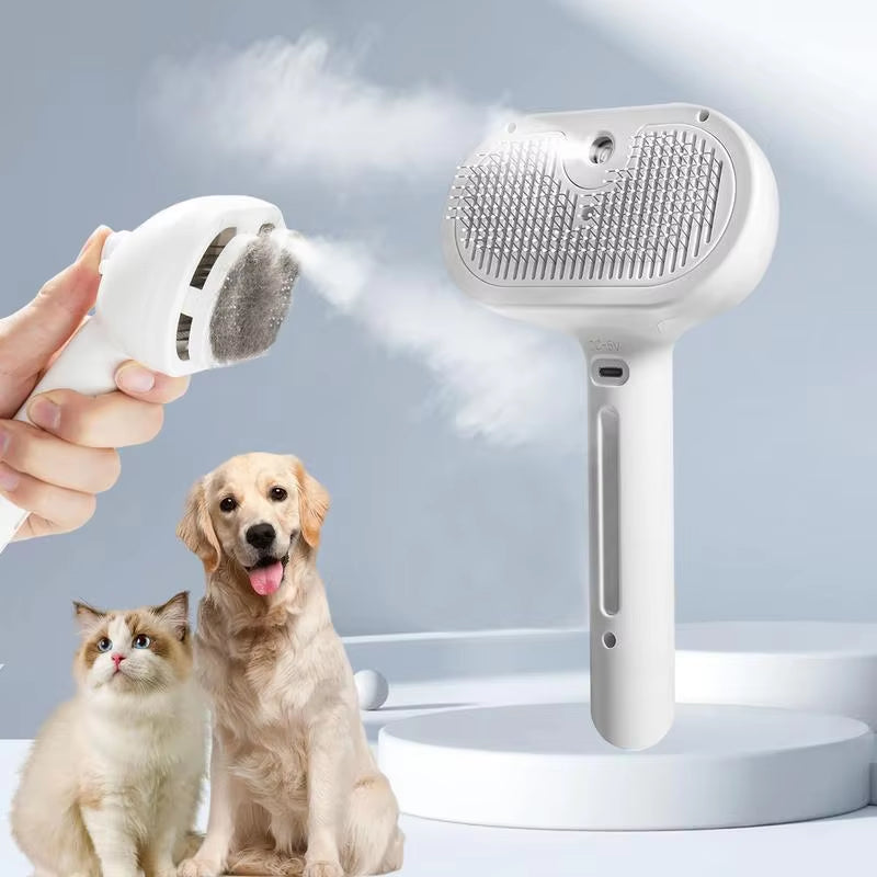 Pet Grooming Spray Brush (One Click Hair Removal)